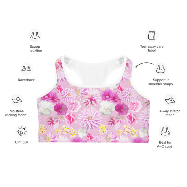 Garden Floral Sports bra