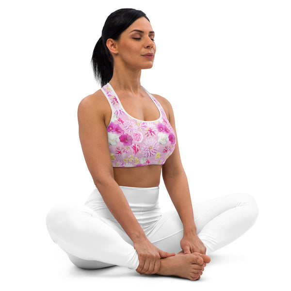 Garden Floral Sports bra