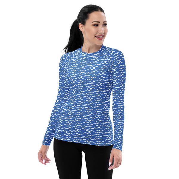 Shark Waves Women's Rash Guard