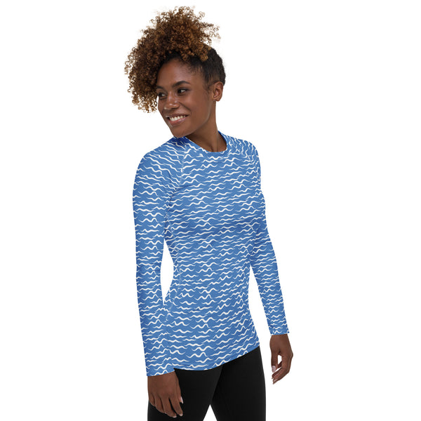 Shark Waves Women's Rash Guard