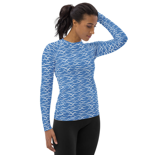 Shark Waves Women's Rash Guard