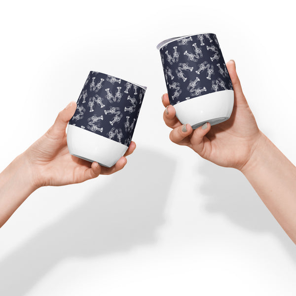 Nauti Love Lobster Wine tumbler
