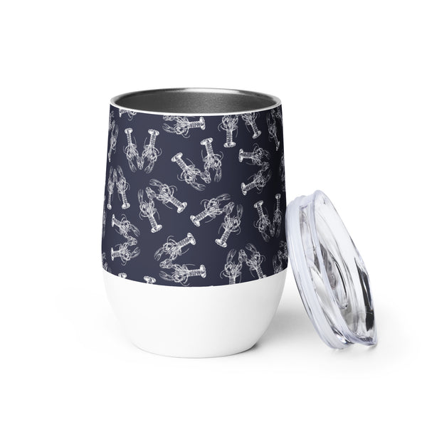 Nauti Love Lobster Wine tumbler