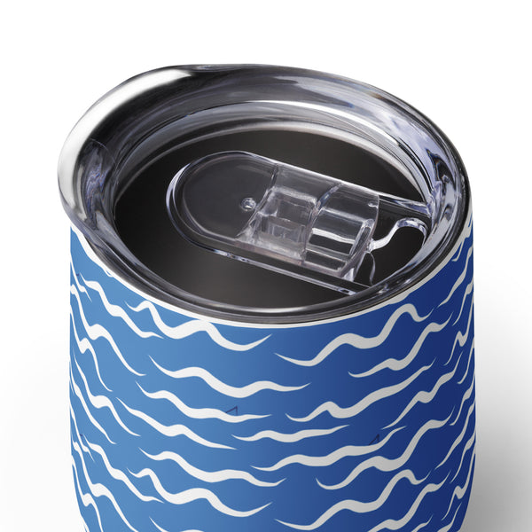 Shark Waves Wine tumbler