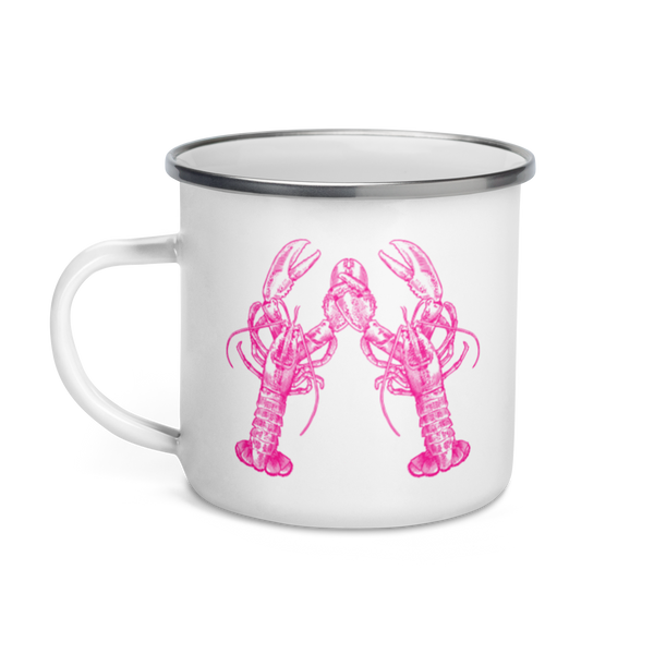 Lobster Love Enamel Mug