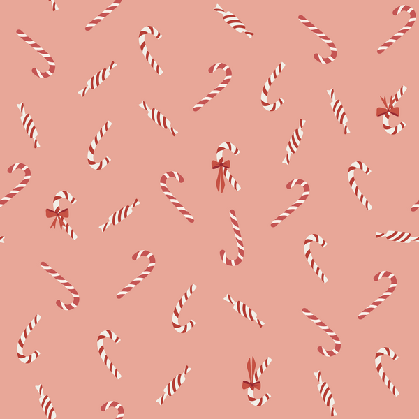 Holiday Candy Cane Bows unisex wide-leg pants