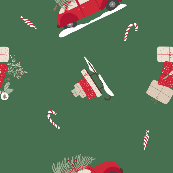 Gifts and Candy Holiday long sleeve midi dress