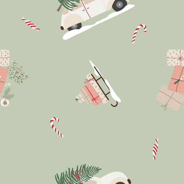 Gifts and Candy Holiday Yoga Capri Leggings