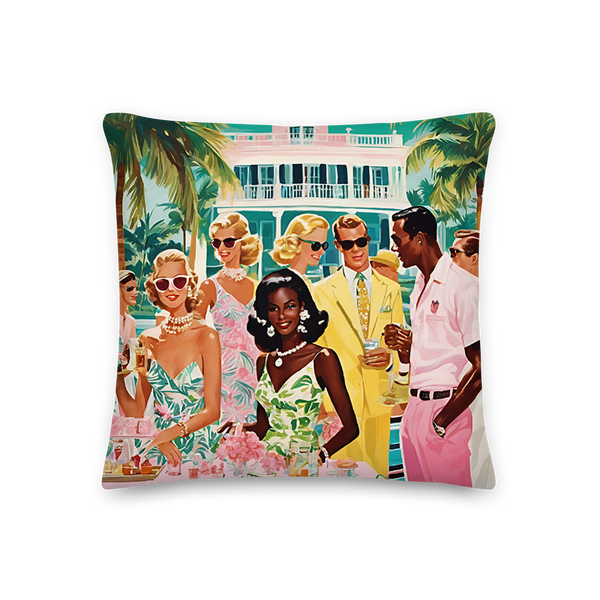 Palm Beach Party Premium Pillow