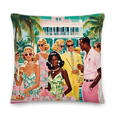 Palm Beach Party Premium Pillow