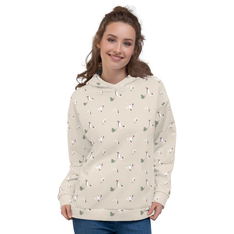 Holiday Penguins Recycled Unisex Hoodie