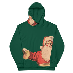 Happy Santa Claus Unisex Hoodie - Green