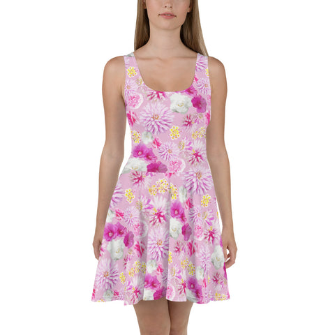 Garden Floral Skater Dress