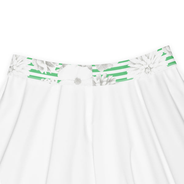 Floral Stripe Skater Skirt