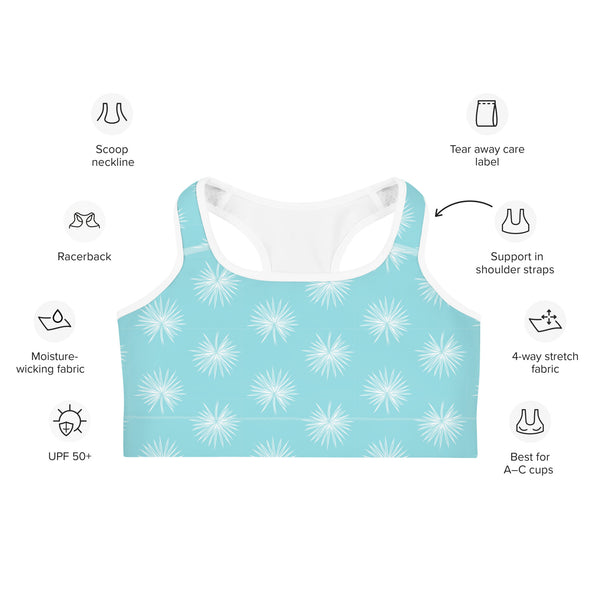 Palm Leaf Sports bra