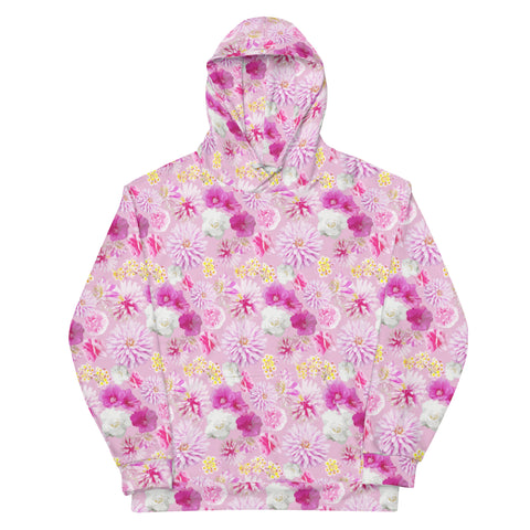 Garden Floral Unisex Hoodie Lilac