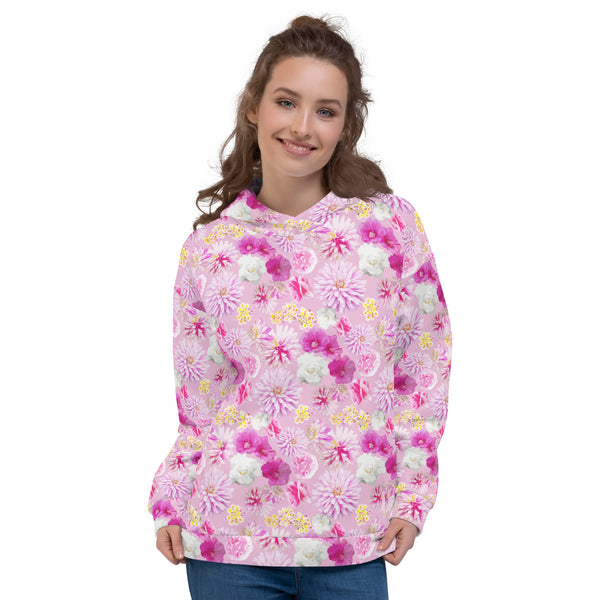 Garden Floral Unisex Hoodie Lilac