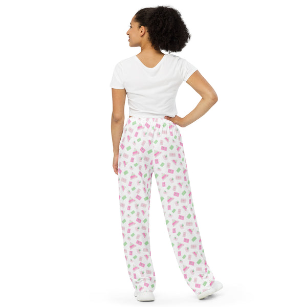 Holiday Presents unisex wide-leg pants