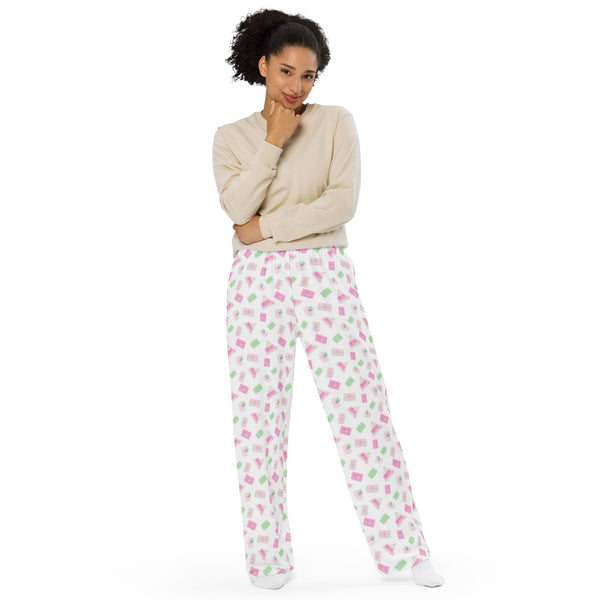 Holiday Presents unisex wide-leg pants