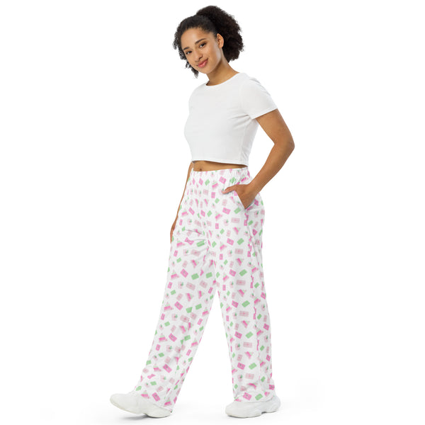 Holiday Presents unisex wide-leg pants