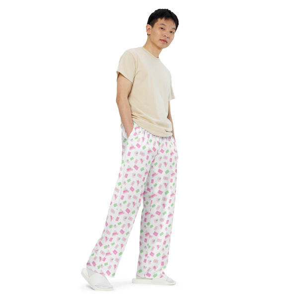 Holiday Presents unisex wide-leg pants