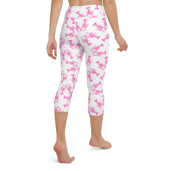 Lobster Love Yoga Capri Leggings