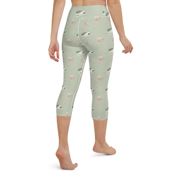 Gifts and Candy Holiday Yoga Capri Leggings