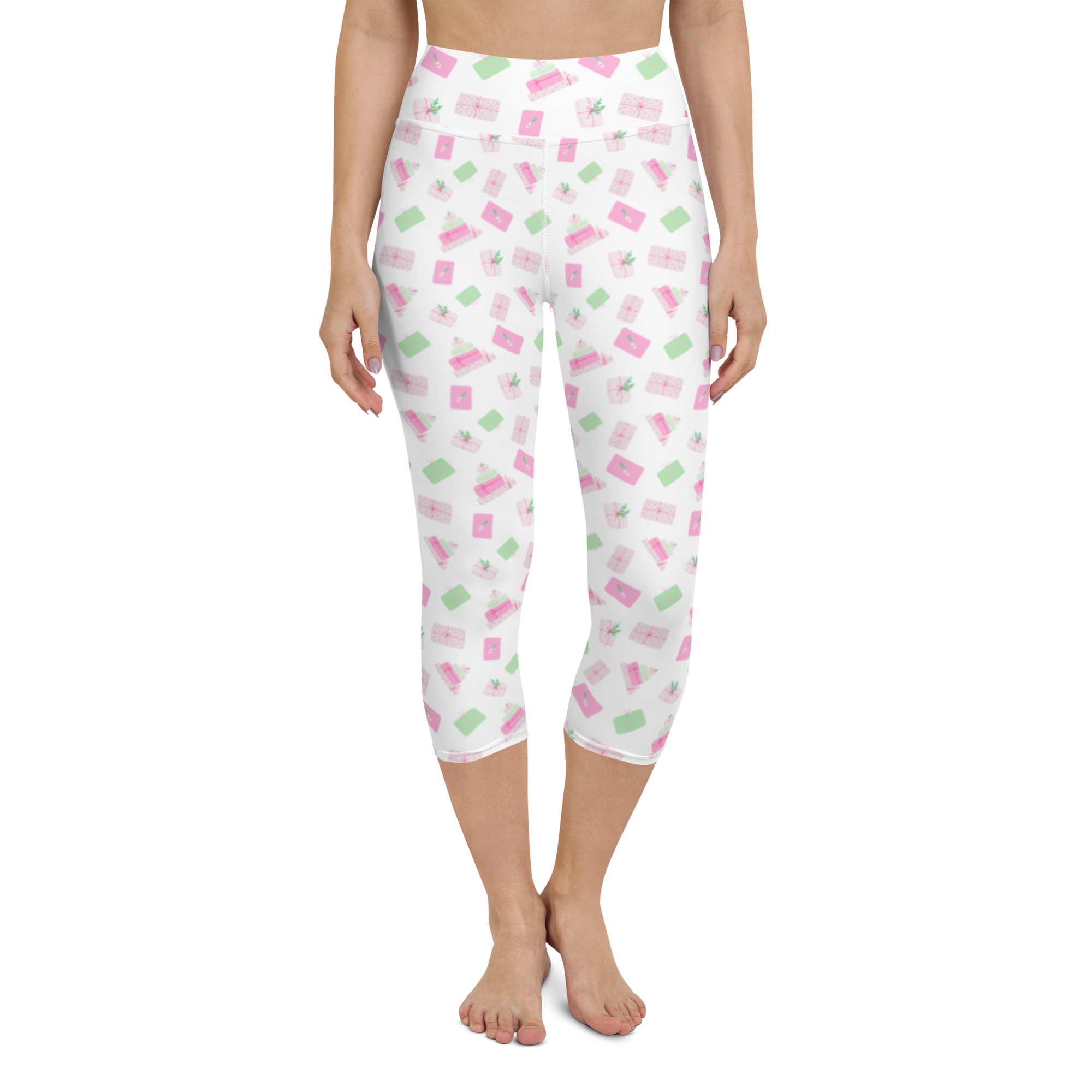 Holiday Presents Yoga Capri Leggings