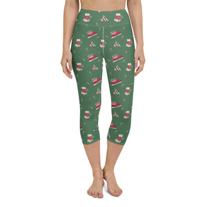 Gifts and Candy Holiday Yoga Capri Leggings