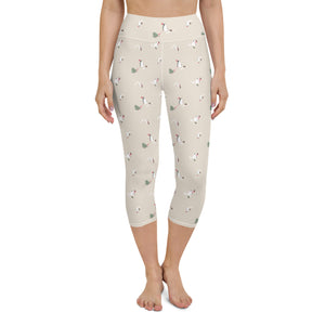 Holiday Penguins Yoga Capri Leggings