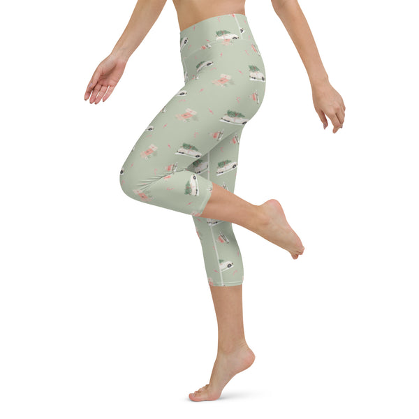Gifts and Candy Holiday Yoga Capri Leggings