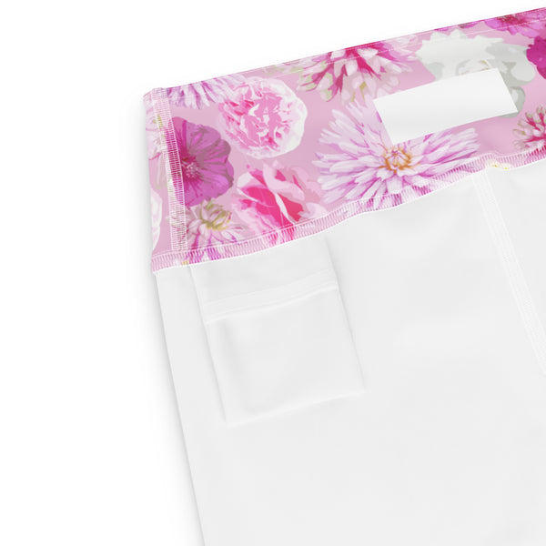 Garden Floral Yoga Capri Leggings