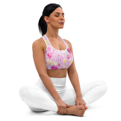 Garden Floral sports bra by The Happy Fun Shop, photo 8 of 10