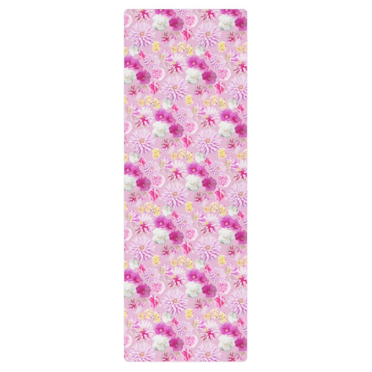 Garden Floral yoga mat in pink by The Happy Fun Shop, photo 4 of 6