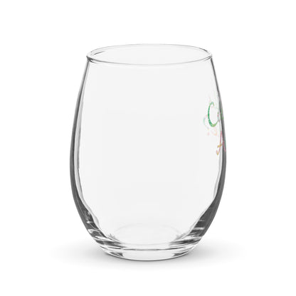 Cocktails Anyone stemless wine glass in pink by The Happy Fun Shop, photo 5 of 5