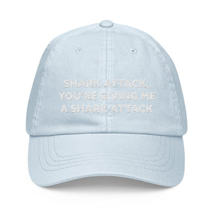 Shark Attack, You're Giving Me A Shark Attack Unisex Pastel baseball hat