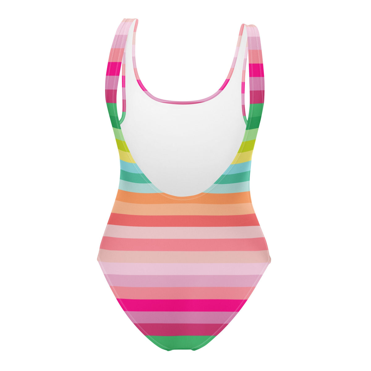 Island Stripe Coastal Rainbow One-Piece Swimsuit