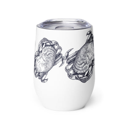 Blue Crab Coastal Wine tumbler Gift