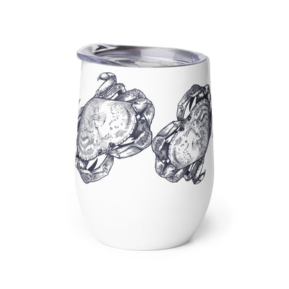 Blue Crab Coastal Wine tumbler Gift