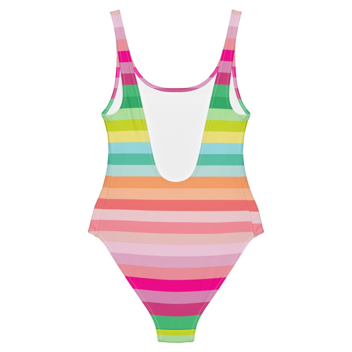 Island Stripe Coastal Rainbow One-Piece Swimsuit