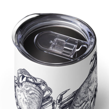Blue Crab Coastal Wine tumbler Gift