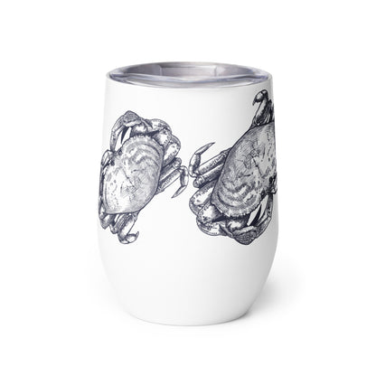 Blue Crab Coastal Wine tumbler Gift