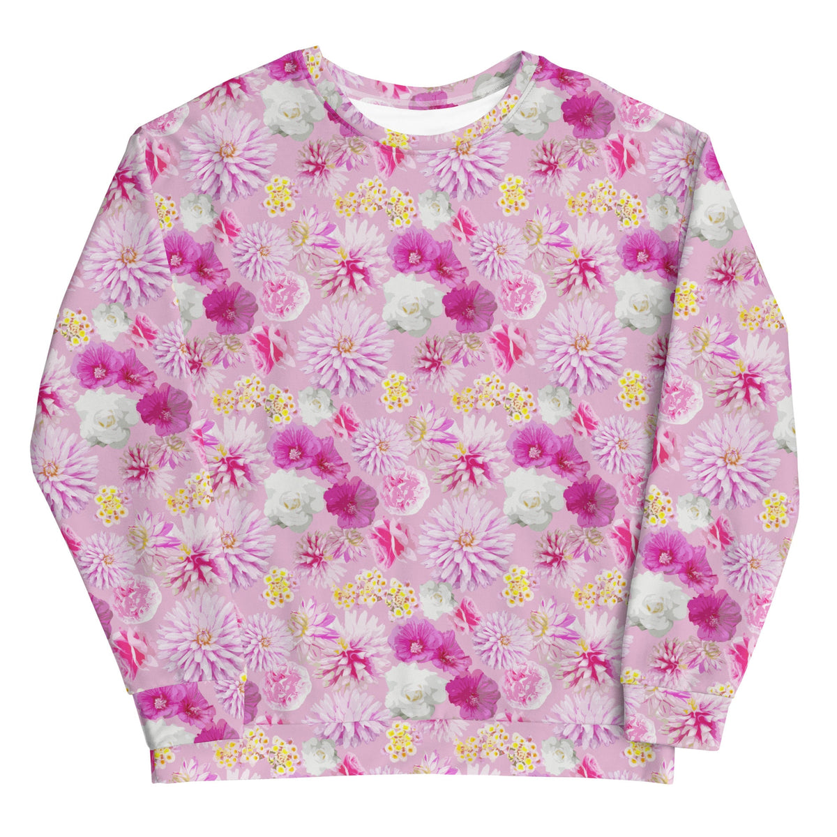 Garden Floral Pink Unisex Sweatshirt