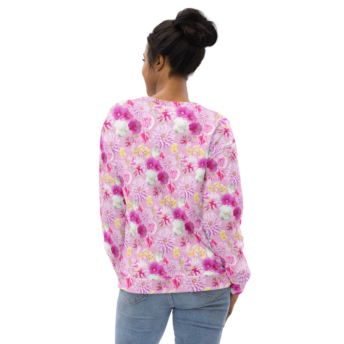 Garden Floral Pink Unisex Sweatshirt
