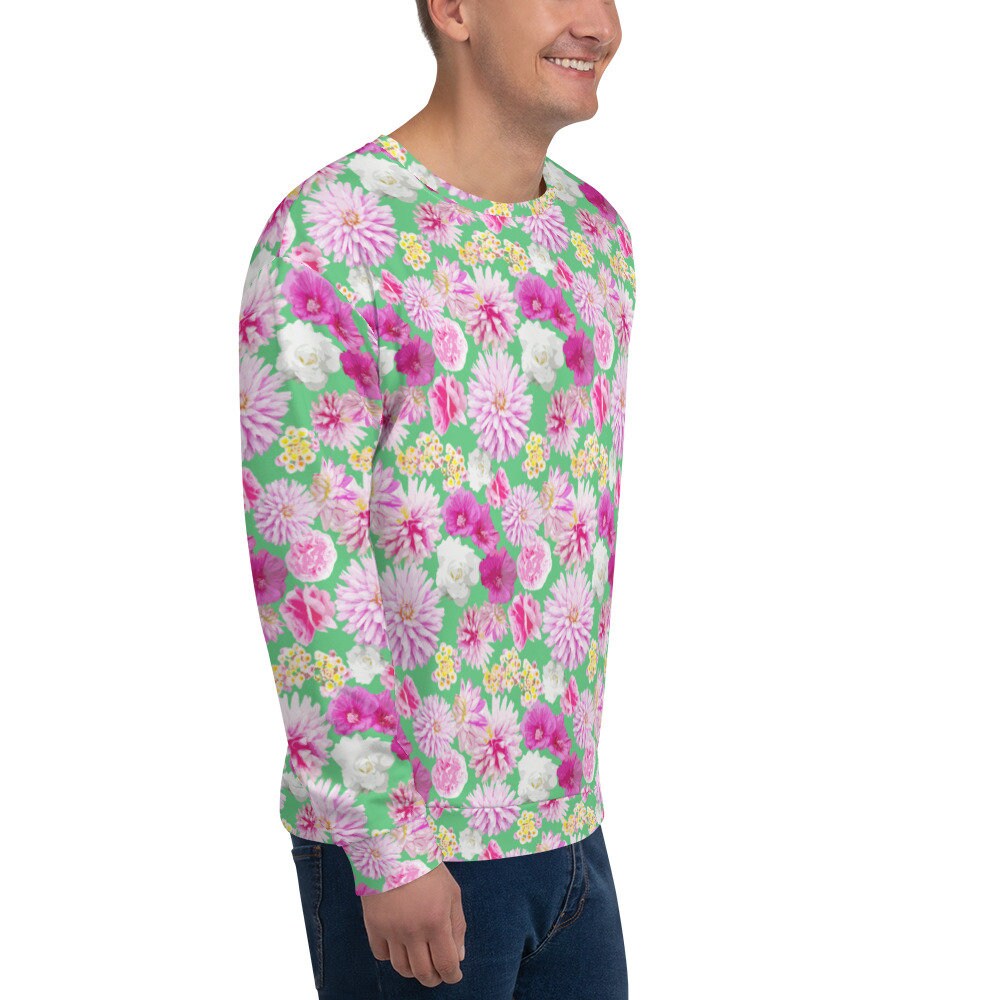 Garden Floral Spring Green Unisex Sweatshirt