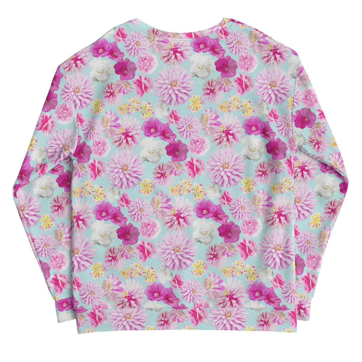 Garden Floral Blue Unisex Sweatshirt