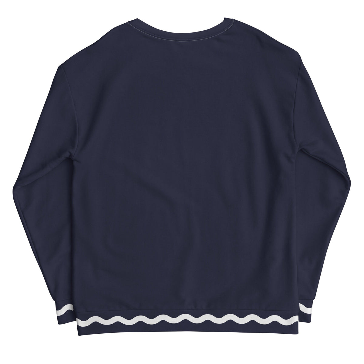 Palm Springs Navy Blue Ric Rac Stripe sweatshirt in navy by The Happy Fun Shop, photo 6 of 7