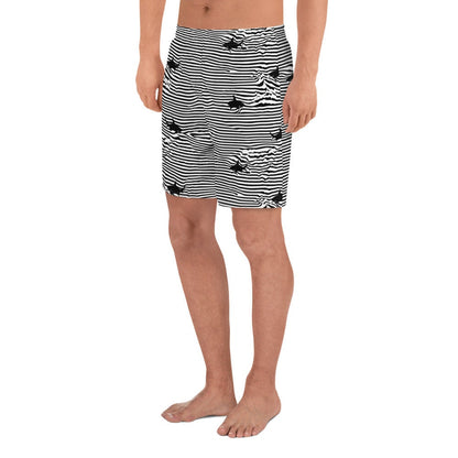 Chatham Great White Shark Stripe Men's Recycled Athletic Shorts Swim Trunks