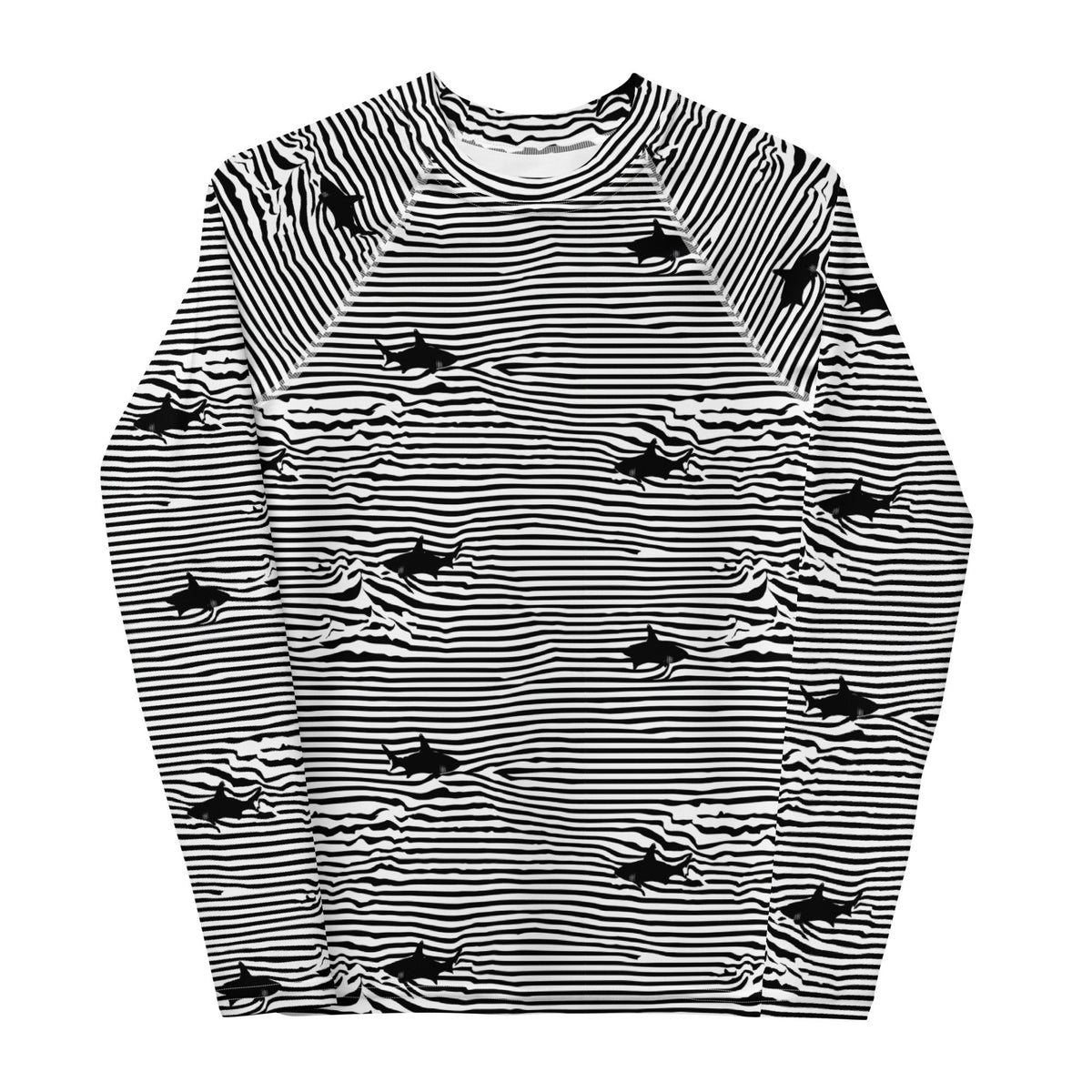 Chatham Great White Shark Stripe Youth Rash Guard UPF 50+