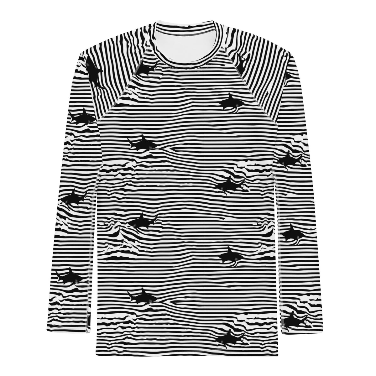 Chatham Great White Shark Stripe Men's Rash Guard UPF 50+